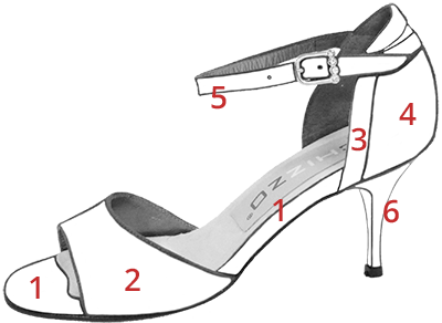 Model sandal customizable